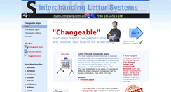 Desktop Screenshot of portablesigns.signcompany.com.au
