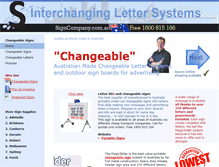 Tablet Screenshot of portablesigns.signcompany.com.au
